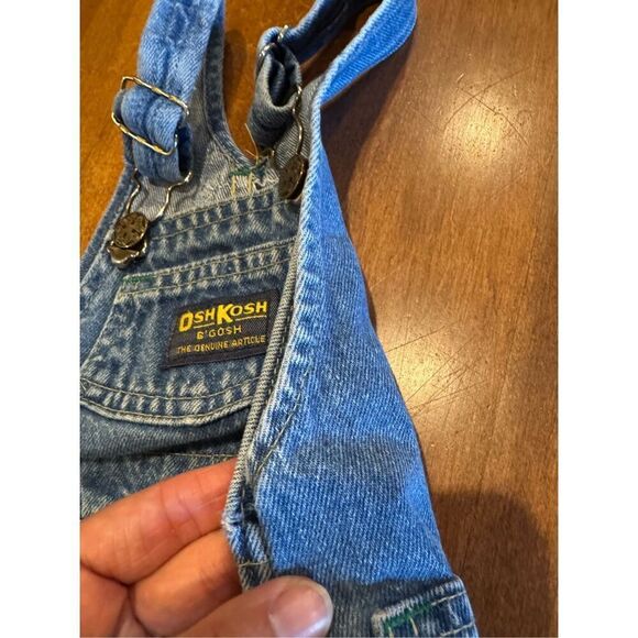 Boys vintage Y2K 90s Oshkosh denim overalls size 18 months - Picture 4 of 7